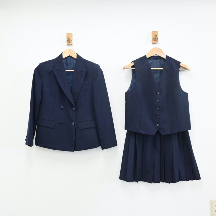 中古制服】千葉県 船橋高等学校 女子制服 3点(ブレザー・ベスト 中古制服】千葉県 船橋高等学校 女子制服 3点(ブレザー・ベスト