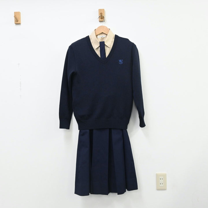 【中古制服】長野県 長野清泉女学院高等学校 女子制服 8点（ニット・シャツ・ブレザー・ジャンパースカート）sf010314【リサイクル学生服】 | 中古 制服通販パレイド