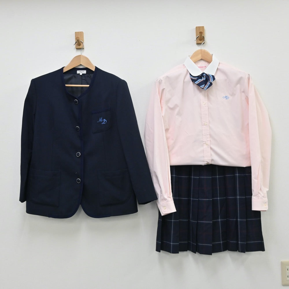 【中古】宮崎県 宮崎第一高等学校 女子制服 6点（ブレザー・ニット・シャツ・スカート）sf010321