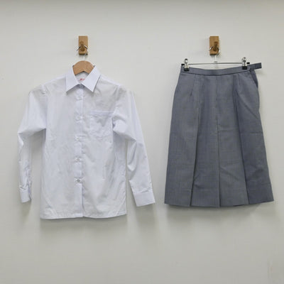 【中古】北海道 陵北中学校 女子制服 5点（ブレザー・シャツ・ベスト・スカート）sf010330