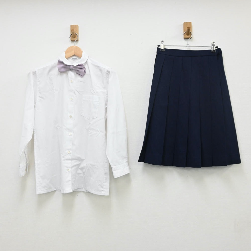 【中古】福島県 成蹊高等学校 女子制服 4点（ブレザー・シャツ・スカート）sf010364