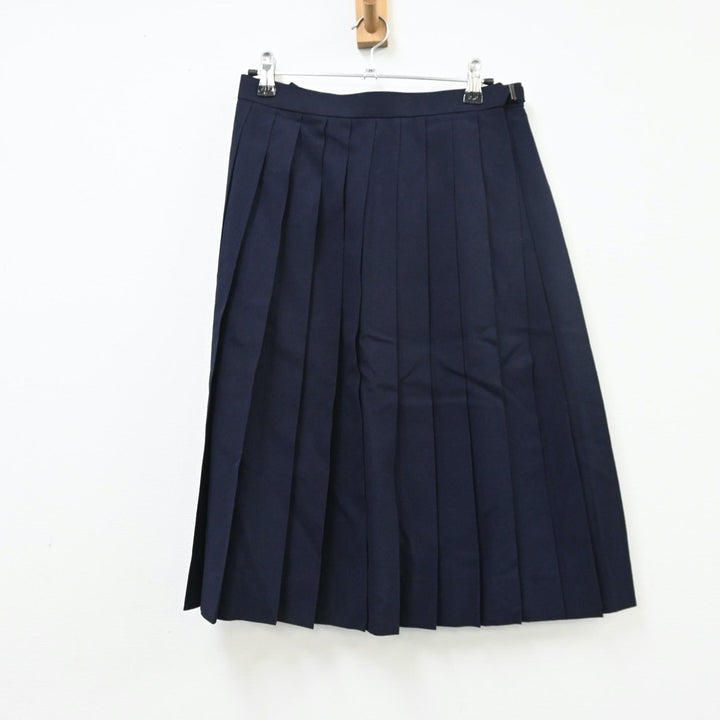 中古制服】長崎県 長与中学校 女子制服 3点（セーラー服・スカート