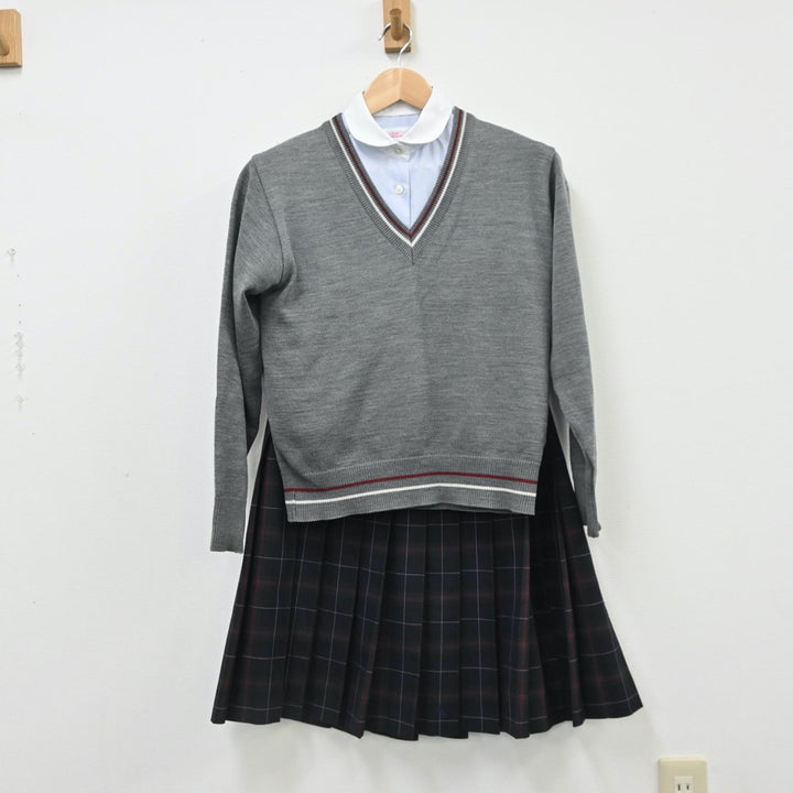 【中古制服】大阪府 羽衣学園高等学校 女子制服 6点（ブレザー・シャツ・シャツ・ニット・スカート）sf010389【リサイクル学生服】 | 中古制服 通販パレイド