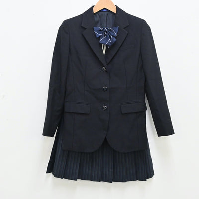 【中古】大阪府 大阪薫英女学院高等学校 女子制服 5点（ブレザー・ニット・スカート）sf010414