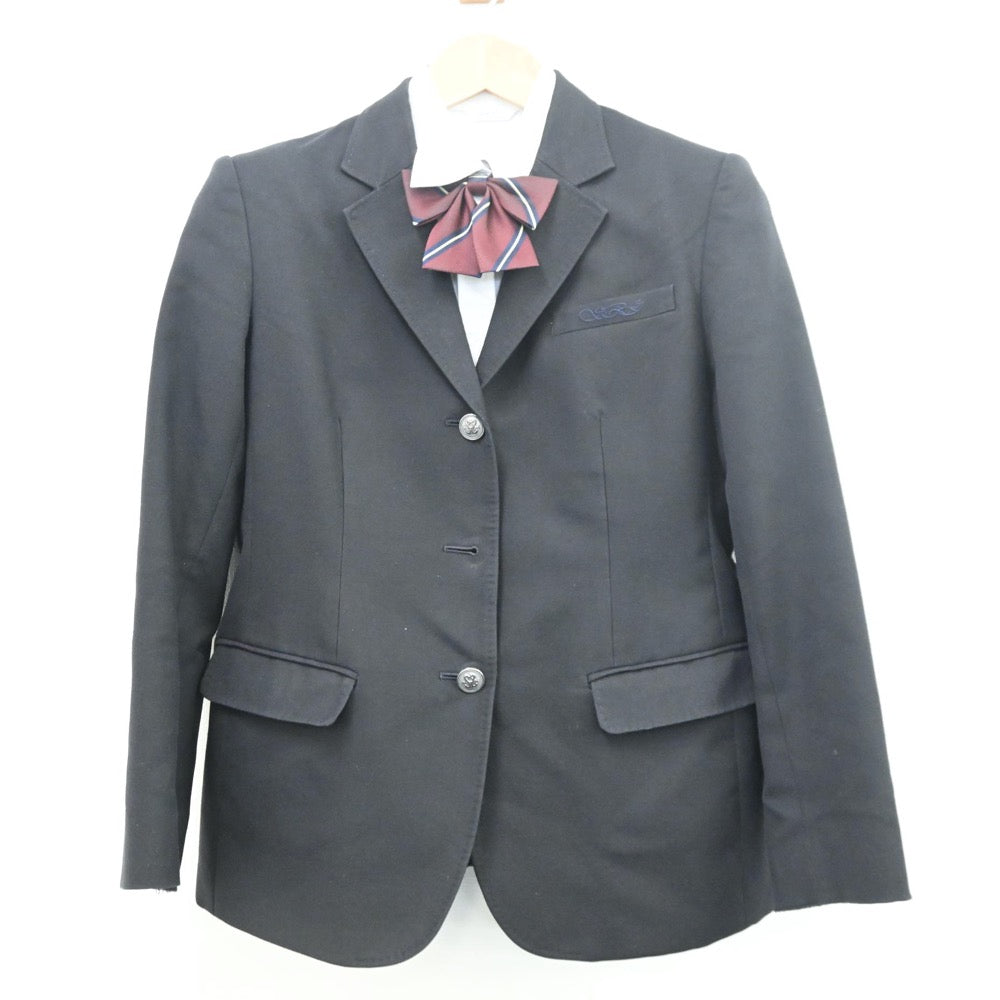 【中古】北海道 札幌龍谷学園高等学校 女子制服 5点（ブレザー・シャツ・スカート）sf010435