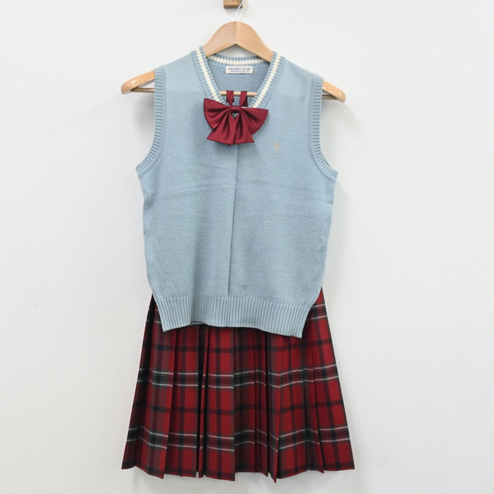 中古制服】北海道 札幌大谷中学校 女子制服 4点（ニット・ニット・スカート）sf010443【リサイクル学生服】 | 中古制服通販パレイド