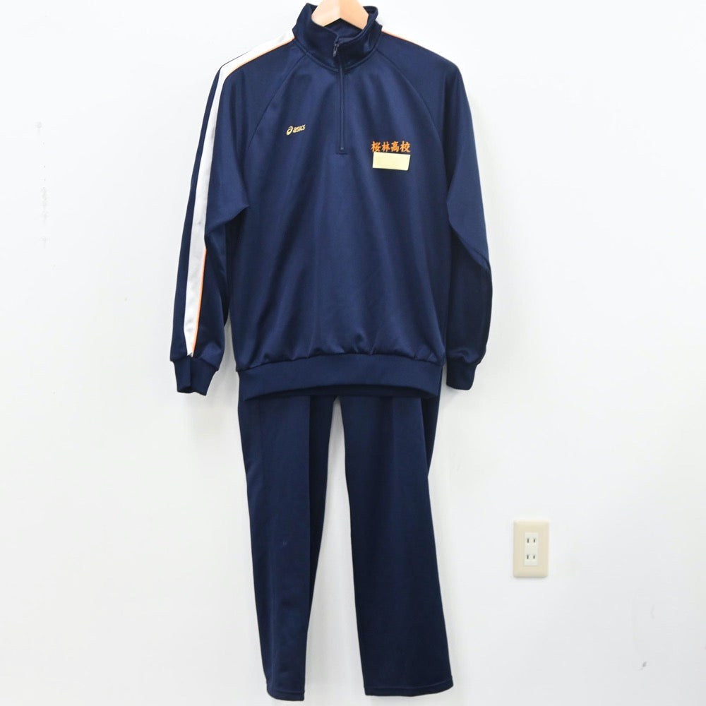 【中古】千葉県 桜林高等学校 男子制服 5点（ジャージ 上・体操服 上・ジャージ 下・体操服 下）sf010461
