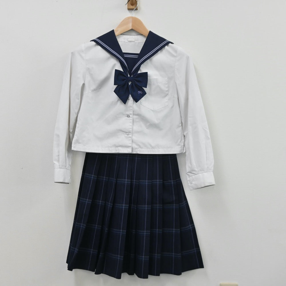 【中古】東京都 中野区立中野東中学校 女子制服 4点（ブレザー・セーラー服・スカート）sf010463