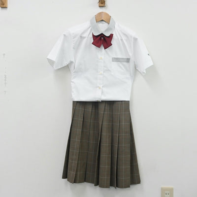 【中古】愛知県 愛知県立半田商業高等学校 女子制服 4点（シャツ・ベスト・スカート）sf010466