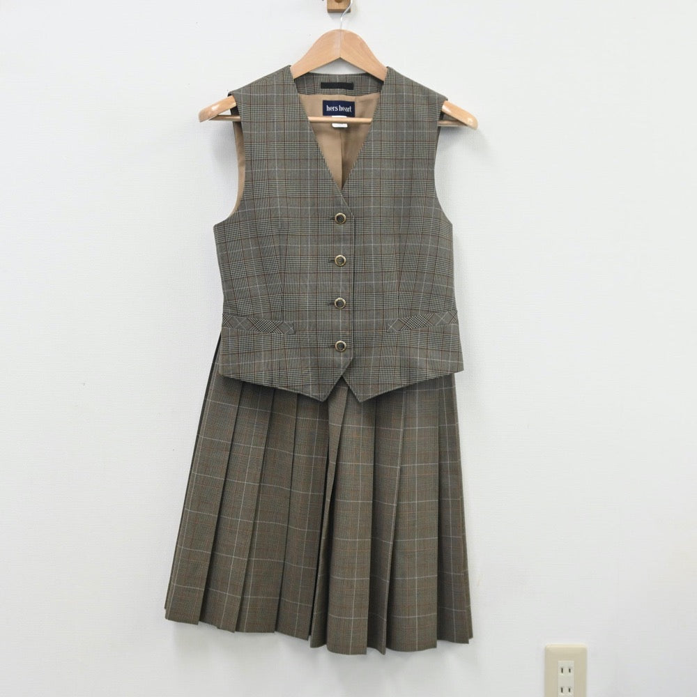 【中古】愛知県 愛知県立半田商業高等学校 女子制服 4点（シャツ・ベスト・スカート）sf010466