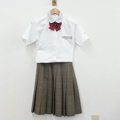 【中古】愛知県 愛知県立半田商業高等学校 女子制服 4点（シャツ・ベスト・スカート）sf010467