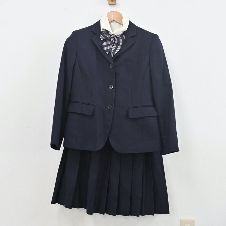 【中古】福岡県 筑紫女学園高等学校 女子制服 5点（ブレザー・シャツ・スカート）sf010473