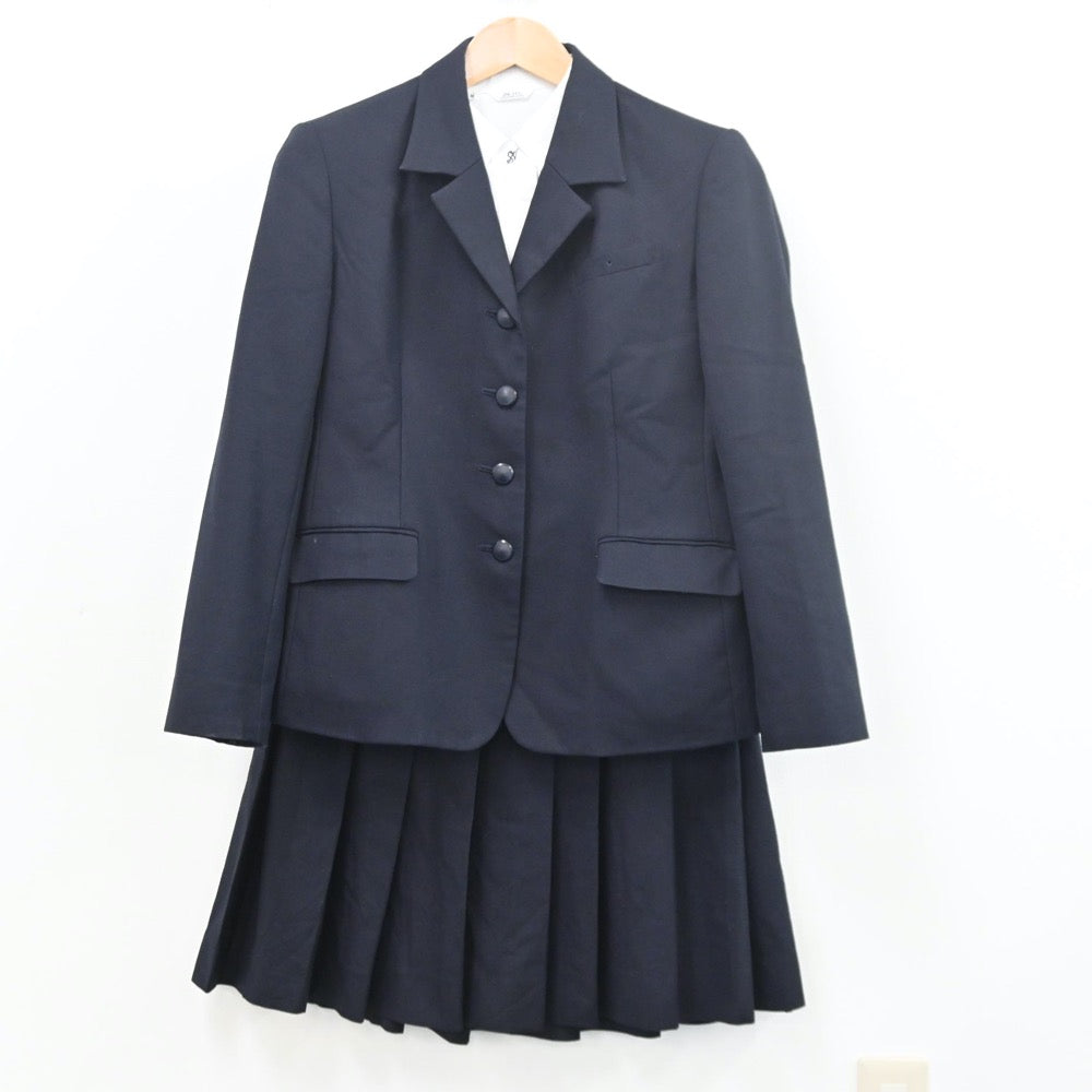 【中古】宮城県 宮城県立仙台ニ華高等学校 女子制服 5点（ブレザー・シャツ・シャツ・ニット・スカート）sf010498