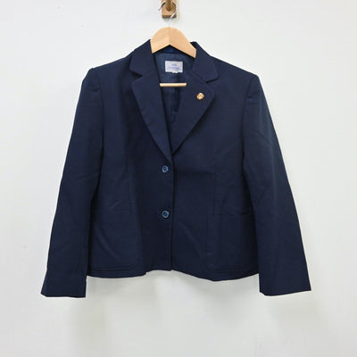 【中古】徳島県 徳島商業高等学校 女子制服 2点（ブレザー・ジャンパースカート）sf010514