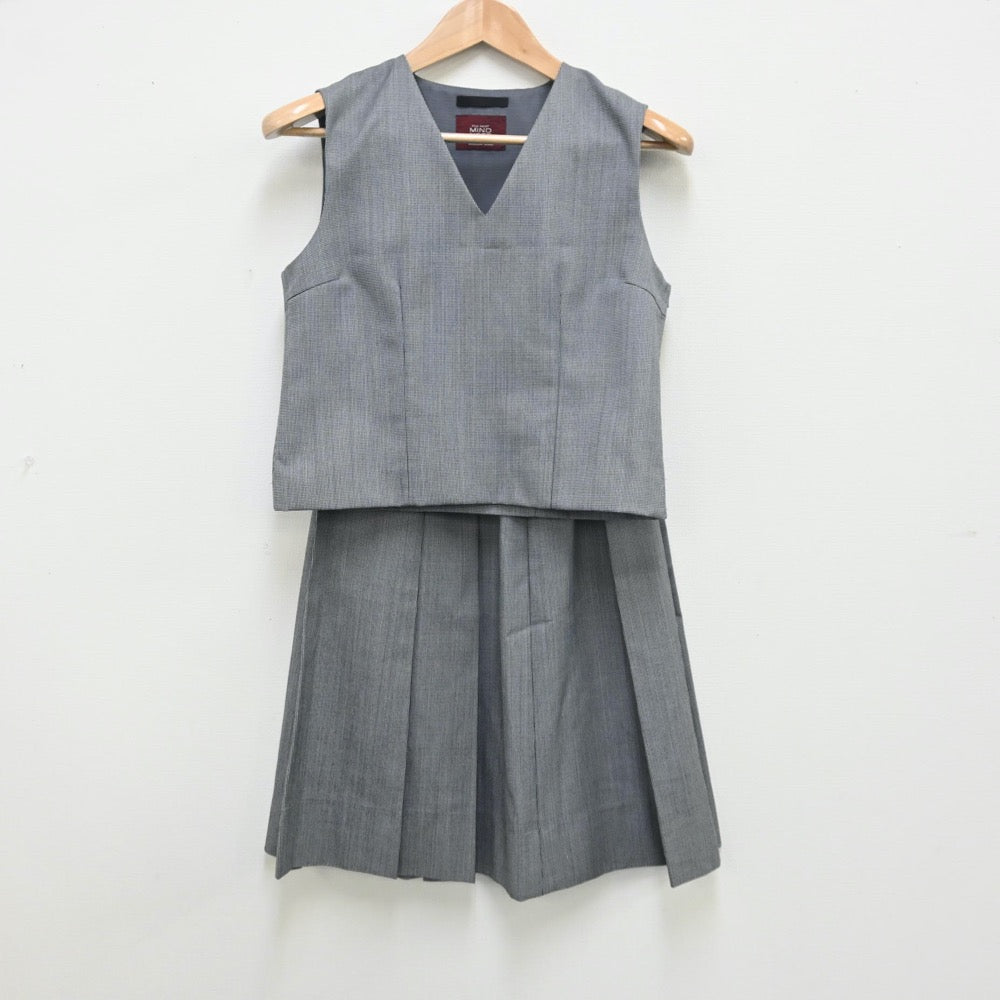 【中古】東京都 葛飾区立本田中学校 女子制服 6点（ブレザー・シャツ・ベスト・スカート）sf010524