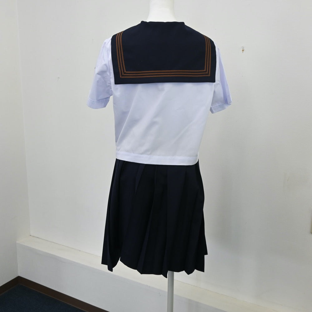 【中古】東京都 関東国際高等学校 女子制服 3点（セーラー服・スカート）sf010531