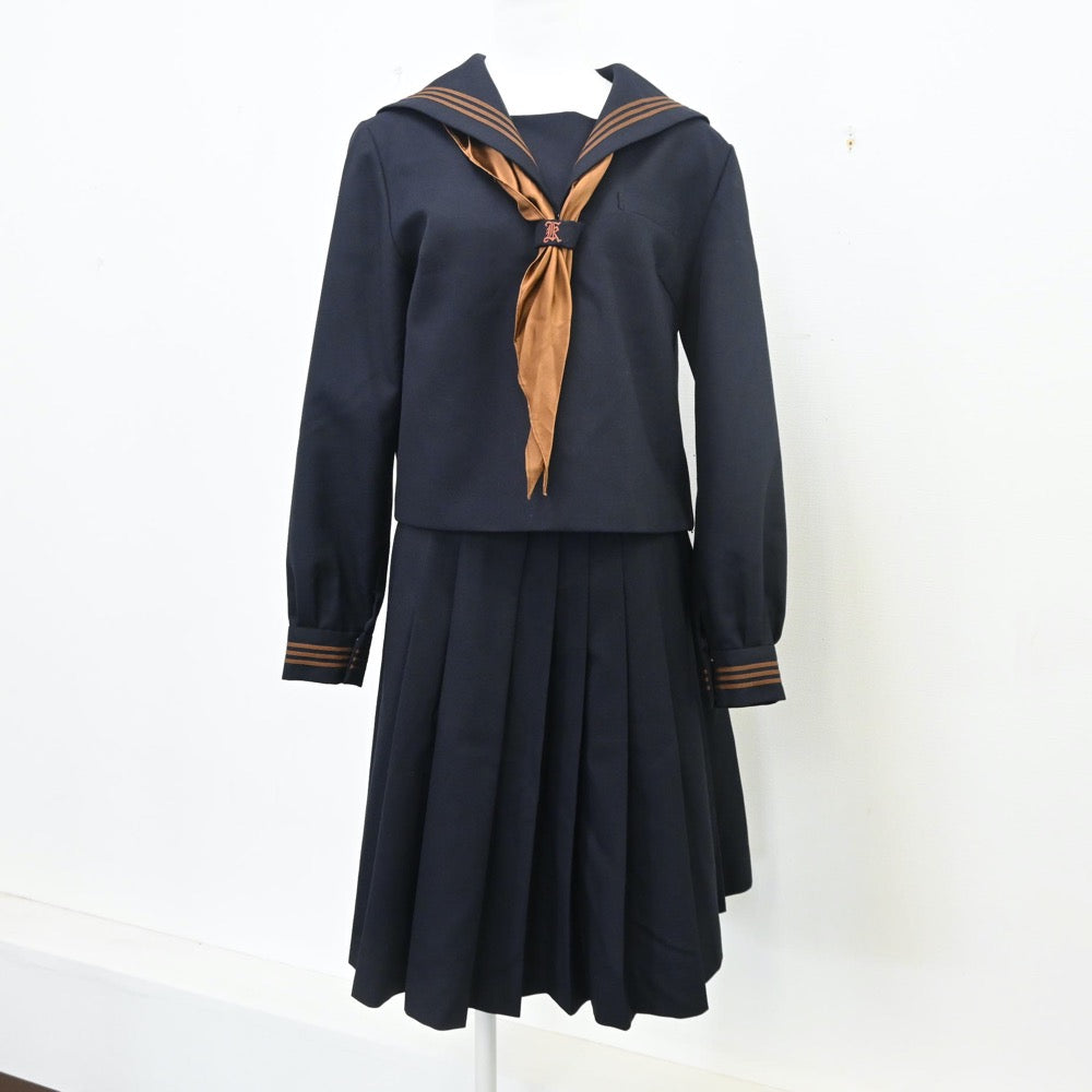 中古制服】東京都 関東国際高等学校 女子制服 4点（セーラー服