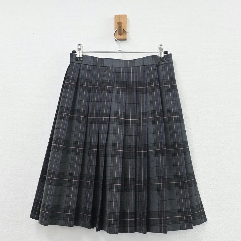 【中古】静岡県 日本大学三島高等学校 女子制服 5点（ブレザー・シャツ・ニット・スカート）sf010557