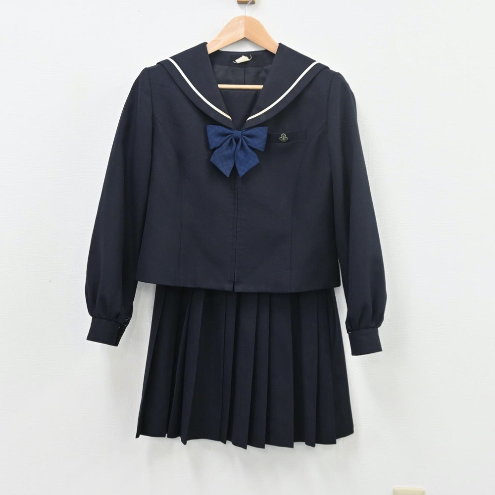 【中古】愛知県 維信高等学校 女子制服 4点（セーラー服・スカート）sf010560