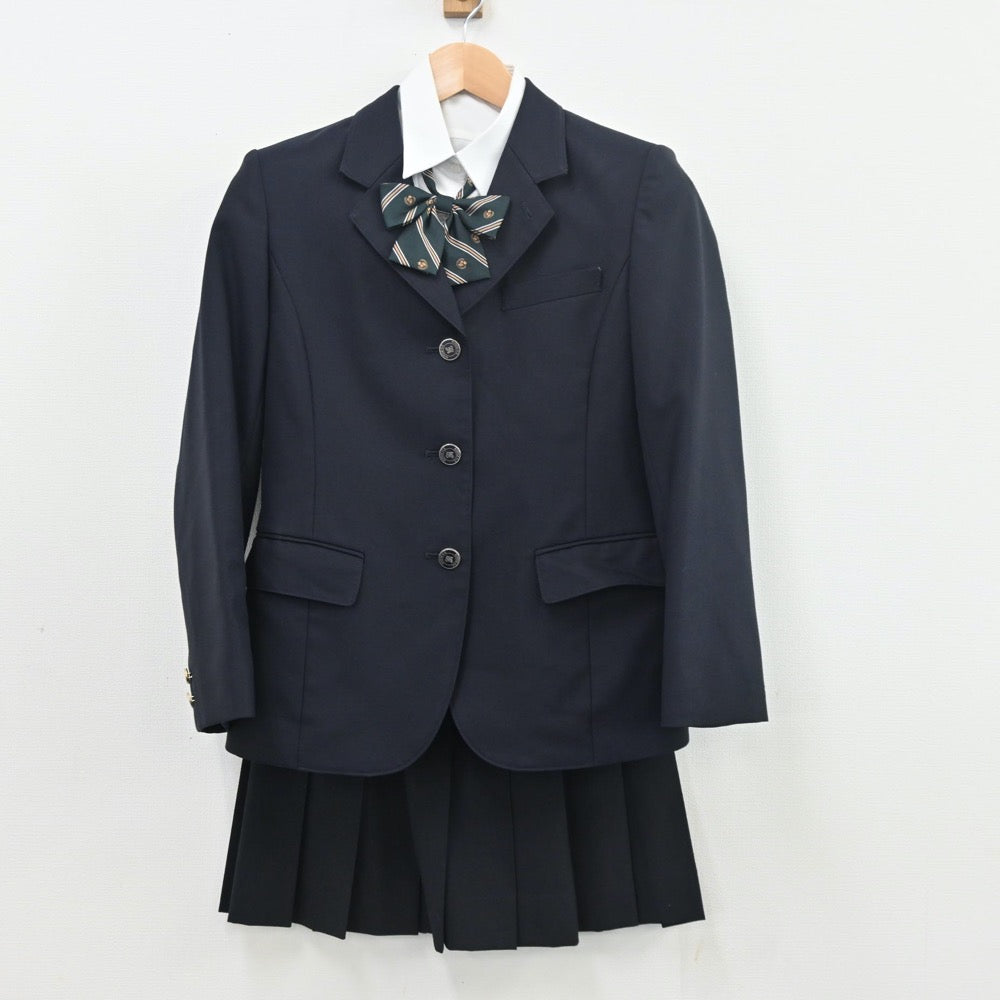 【中古】東京都 清瀬高等学校 女子制服 6点（ブレザー・シャツ・スカート）sf010564