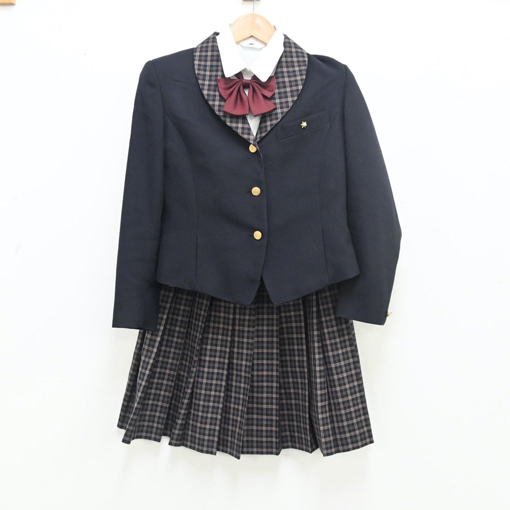 【中古】大阪府 大阪府立生野高等学校 女子制服 4点（ブレザー・シャツ・スカート）sf010624