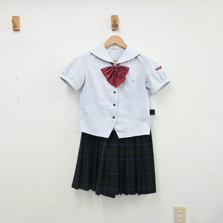 【中古】愛知県 杜若高等学校 女子制服 6点（シャツ・シャツ・スカート）sf010635