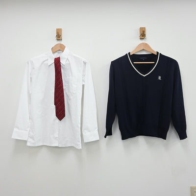 【中古】滋賀県 栗東高等学校 女子制服 5点（ブレザー・シャツ・ニット・スカート）sf010658