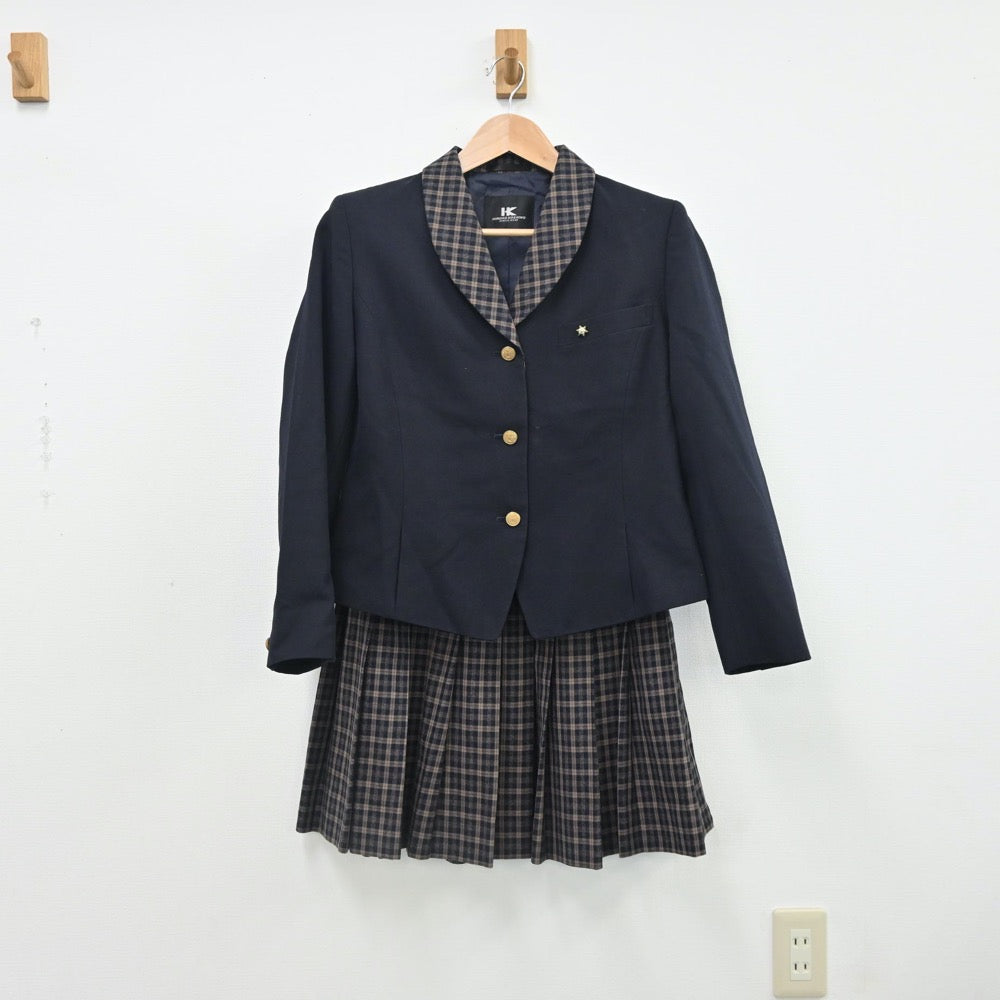 【中古】大阪府 生野高等学校 女子制服 2点（ブレザー・スカート）sf010666