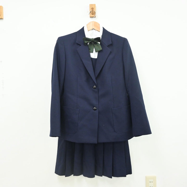 【中古】群馬県 渋川女子高等学校 女子制服 5点（ブレザー・シャツ・ベスト・スカート）sf010668