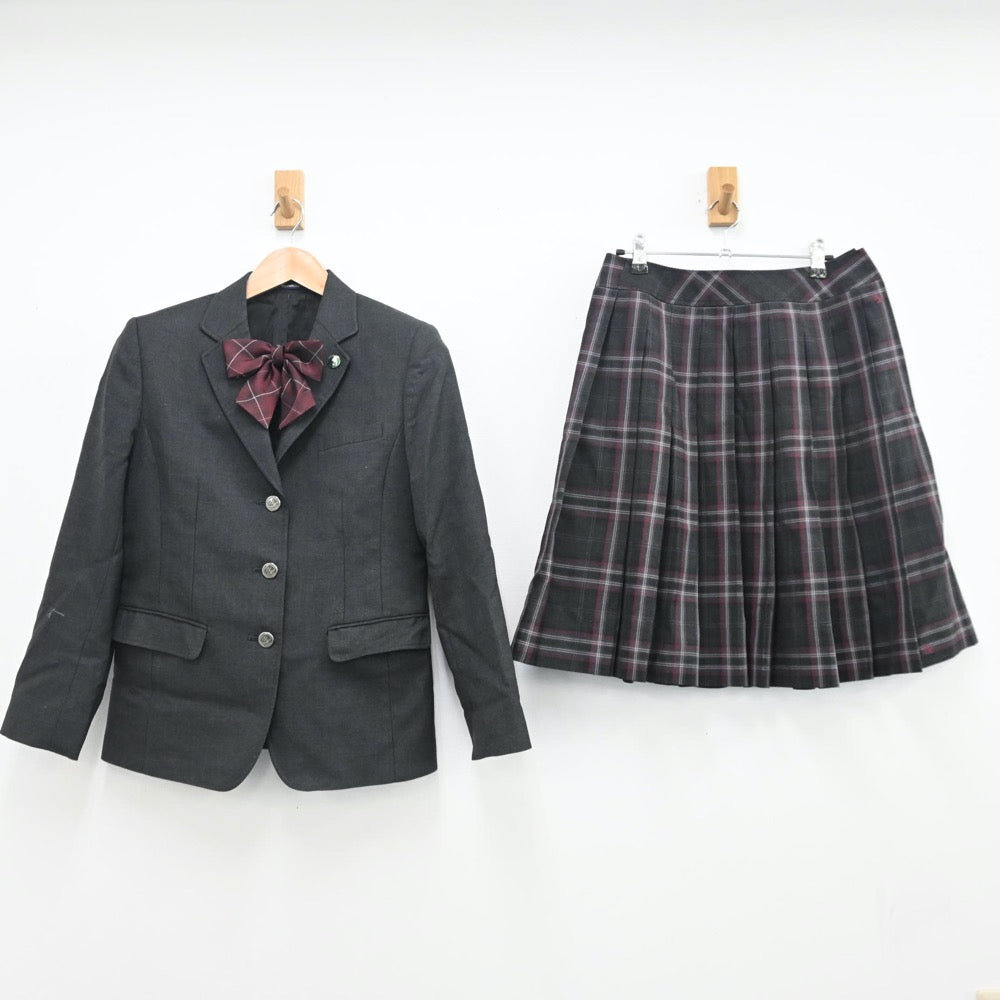 中古】埼玉県 川口青陵高等学校 女子制服 4点 (ブレザー