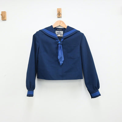 【中古】愛知県 東浦高等学校 女子制服 3点（セーラー服・スカート）sf010683