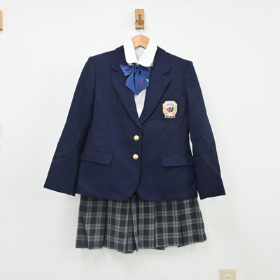 【中古】東京都 順天高等学校 女子制服 5点（ブレザー・シャツ・ニット・スカート）sf010688