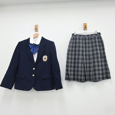 【中古】東京都 順天高等学校 女子制服 5点（ブレザー・シャツ・ニット・スカート）sf010688