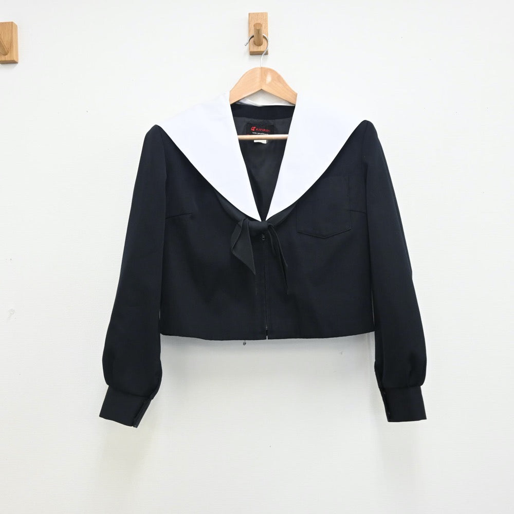 【中古】愛知県 豊川市立南部中学校 女子制服 2点（セーラー服・スカート）sf010703