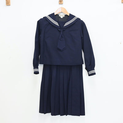 【中古】千葉県 和洋国府台女子高等学校 女子制服 5点（セーラー服・シャツ・スカート）sf010719