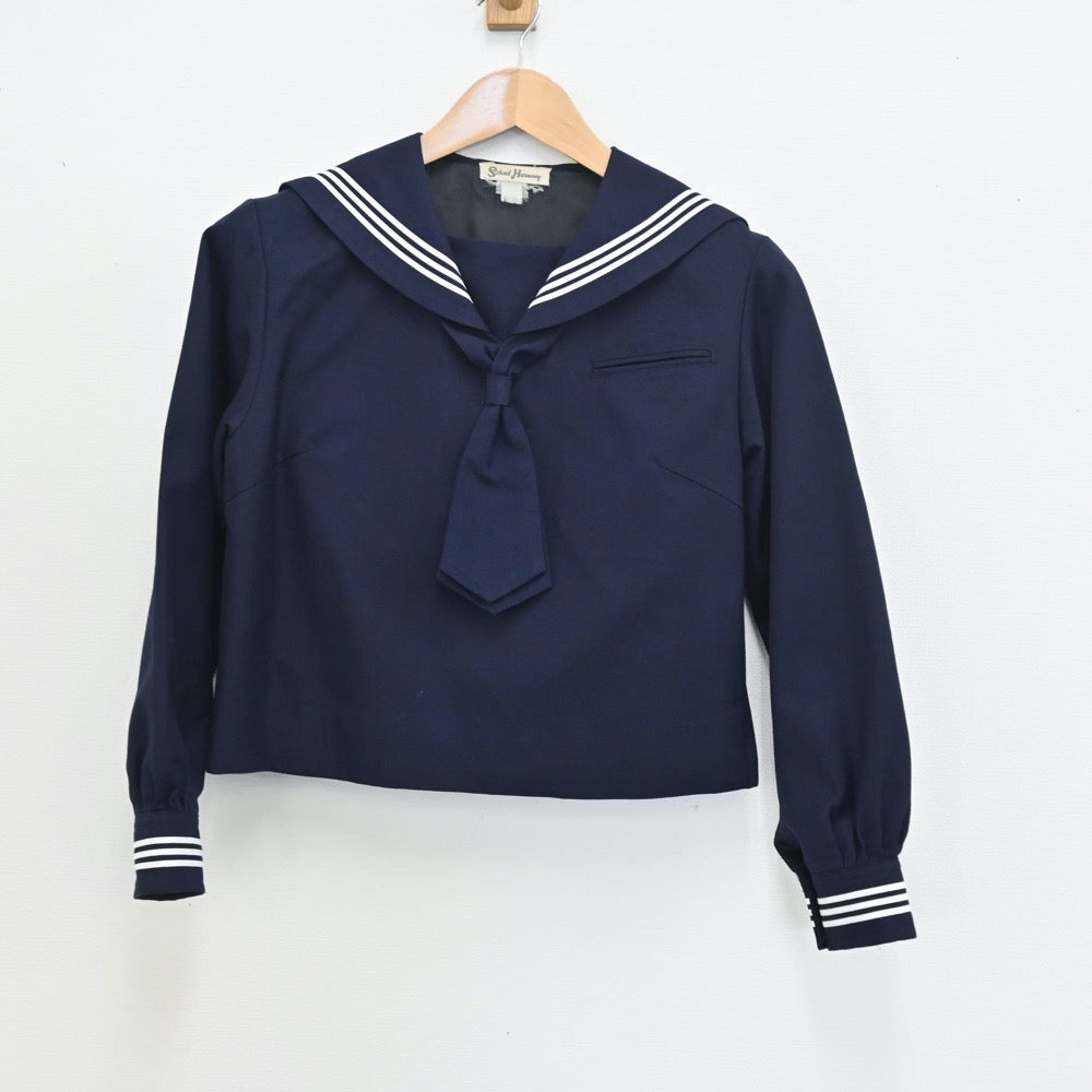 【中古】千葉県 和洋国府台女子高等学校 女子制服 5点（セーラー服・シャツ・スカート）sf010719