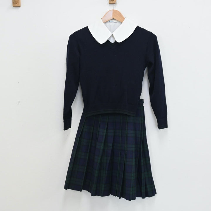 【中古制服】三重県 学校法人暁学園暁高等学校 女子制服 4点（シャツ・ブレザー・ニット・スカート）sf010724【リサイクル学生服】 | 中古制服 通販パレイド