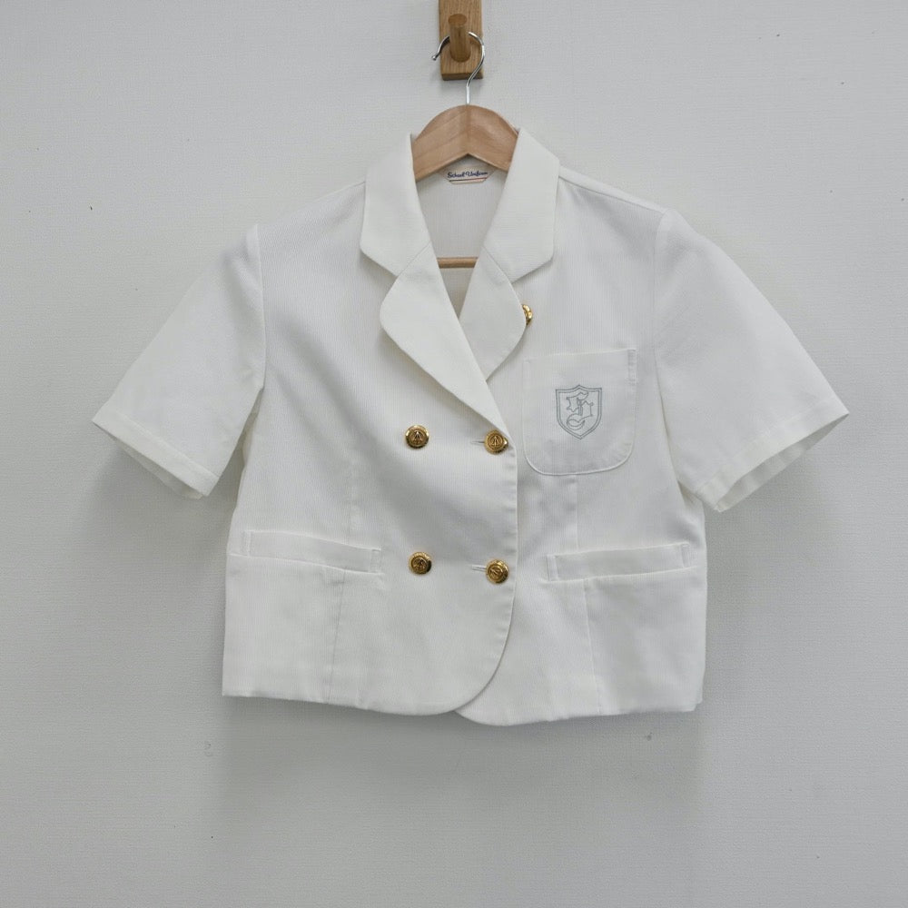 【中古】愛知県 椙山女学園中学校 女子制服 3点（シャツ・スカート）sf010764