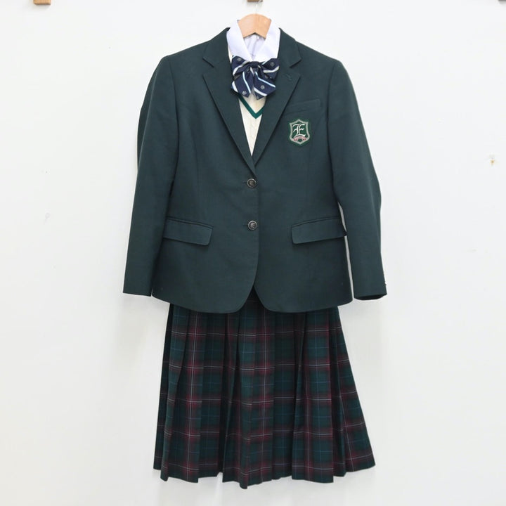 【中古制服】茨城県 江戸川学園取手高等学校 女子制服 5点（ブレザー・シャツ・ニット・スカート）sf010791【リサイクル学生服】 |  中古制服通販パレイド