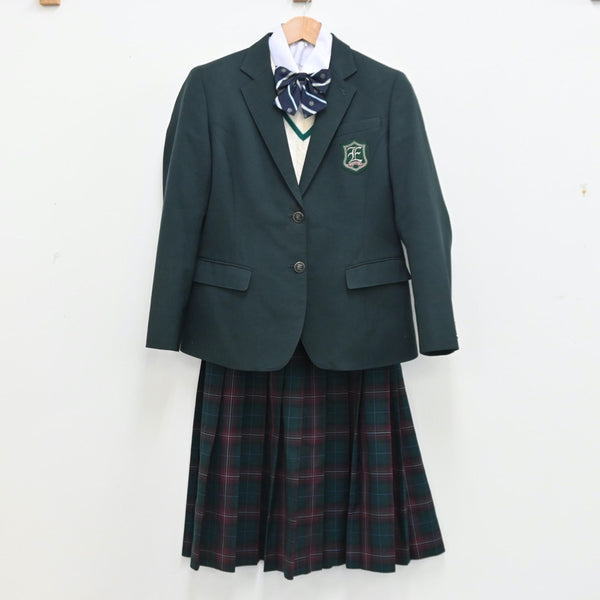 中古制服】茨城県 江戸川学園取手高等学校 女子制服 5点（ブレザー・シャツ・ニット・スカート）sf010791【リサイクル学生服】 | 中古制服 通販パレイド