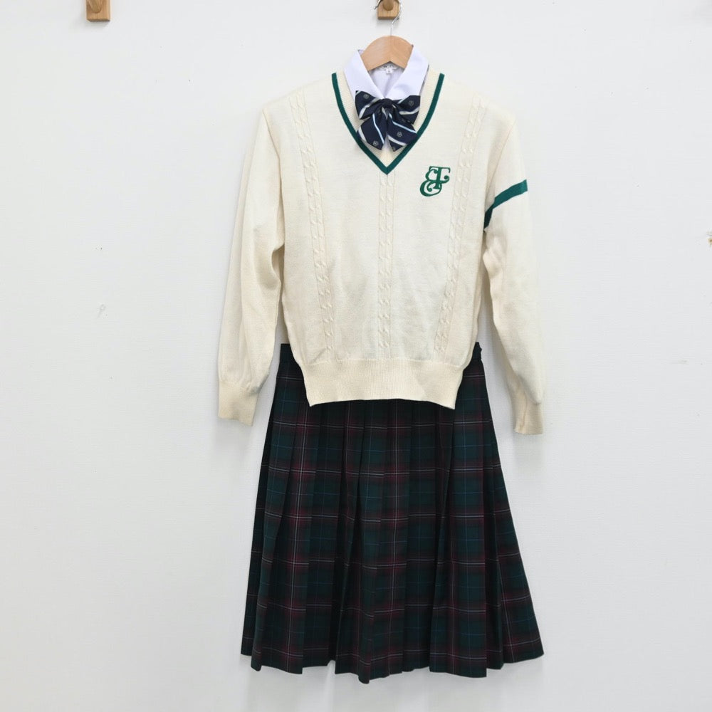 中古制服】茨城県 江戸川学園取手高等学校 女子制服 5点（ブレザー・シャツ・ニット・スカート）sf010791【リサイクル学生服】 |  中古制服通販パレイド