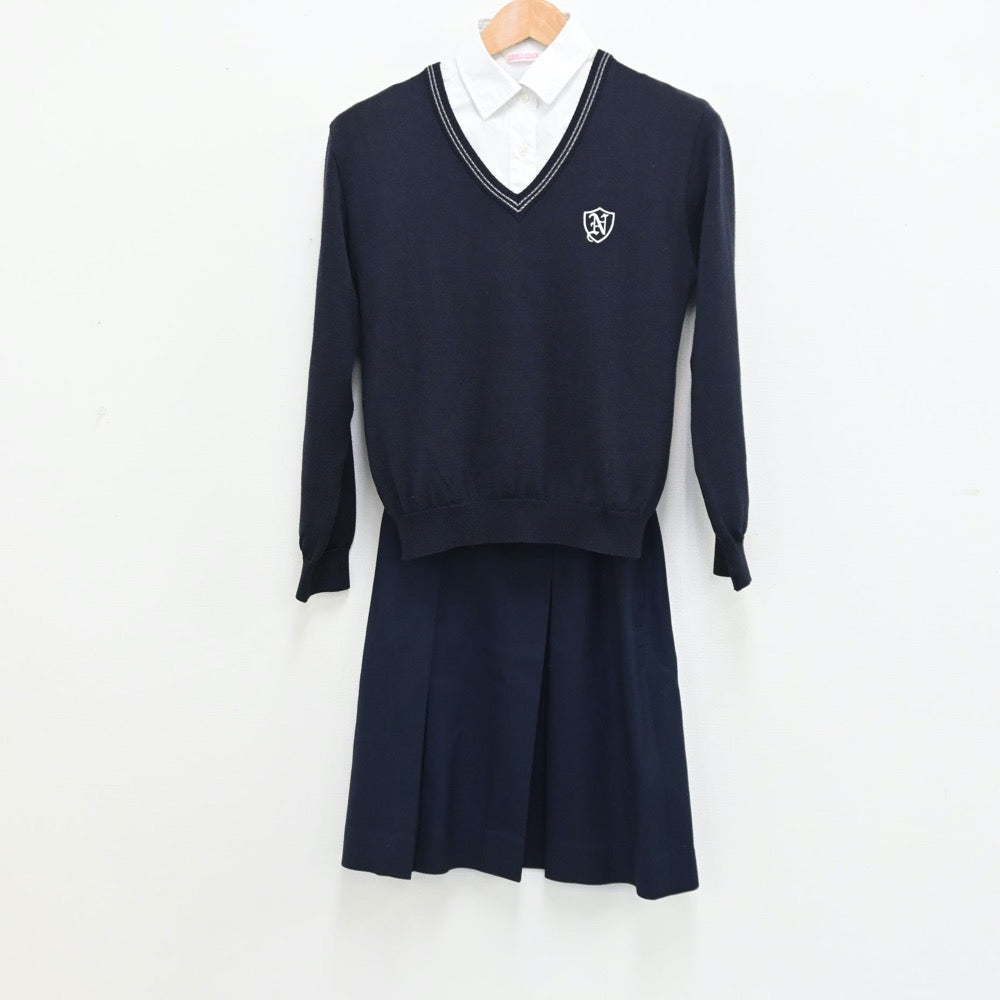 中古制服】石川県 石川県立金沢二水高等学校 女子制服 4点（ブレザー・ニット・シャツ・スカート）sf010808【リサイクル学生服】 | 中古制服 通販パレイド