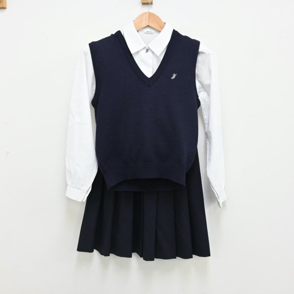 宮城県 二華中学高等学校 女子制服 3点 sf005398
