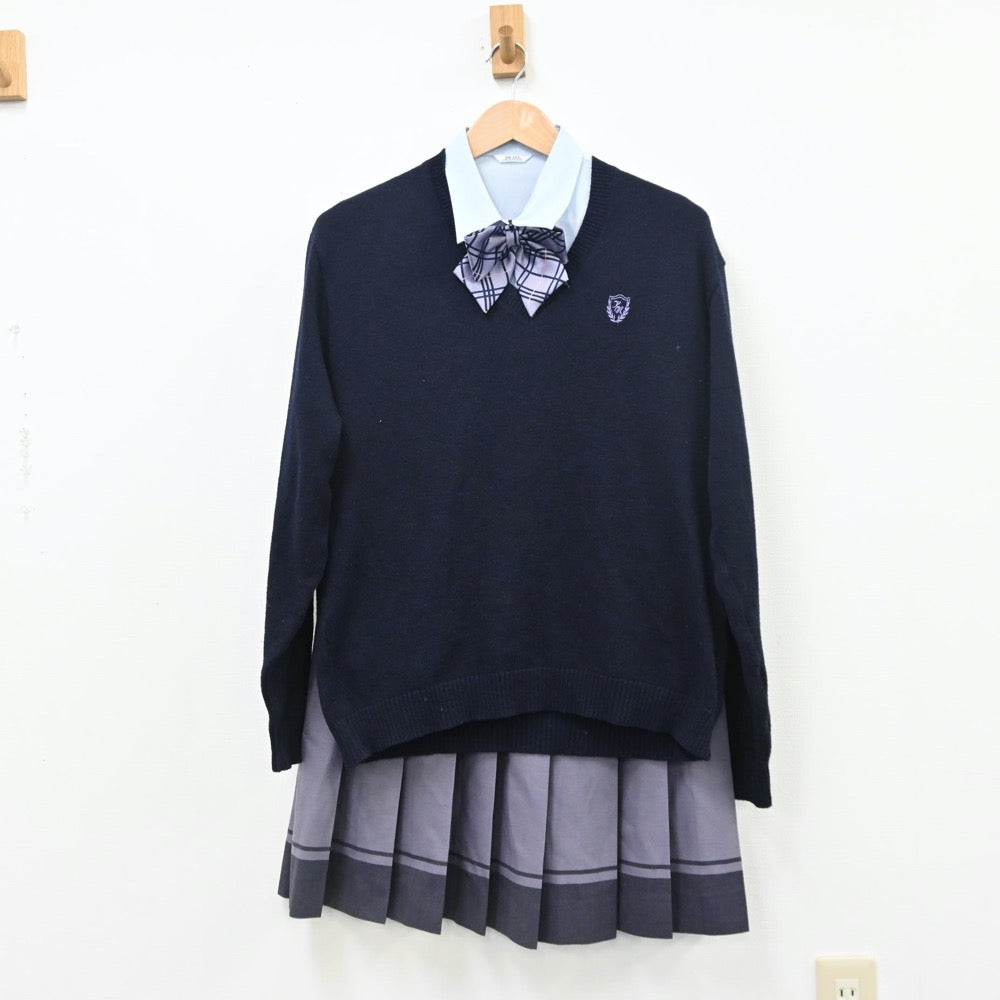 中古制服】兵庫県 神戸野田高等学校 女子制服 6点（ブレザー・シャツ・ニット・スカート）sf010853【リサイクル学生服】 | 中古制服通販パレイド