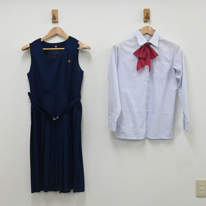 【中古制服】高知県 高知大学附属中学校 女子制服 3点（シャツ・ジャンパースカート）sf010885【リサイクル学生服】 | 中古制服通販パレイド