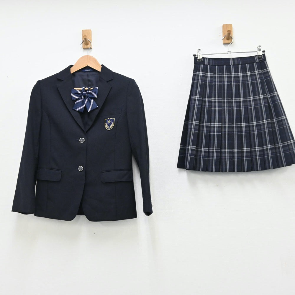 【中古】東京都 都立新宿高等学校 女子制服 3点（ブレザー・スカート）sf010900