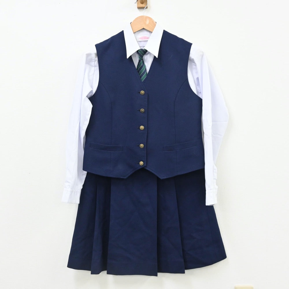 中古制服】岡山県 岡山県立玉野光南高等学校 女子制服 7点（ブレザー・ベスト・ニット・シャツ・スカート）sf010912【リサイクル学生服】 |  中古制服通販パレイド