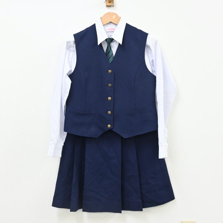 【中古制服】岡山県 岡山県立玉野光南高等学校 女子制服 7点（ブレザー・ベスト・ニット・シャツ・スカート）sf010912【リサイクル学生服】 | 中古 制服通販パレイド