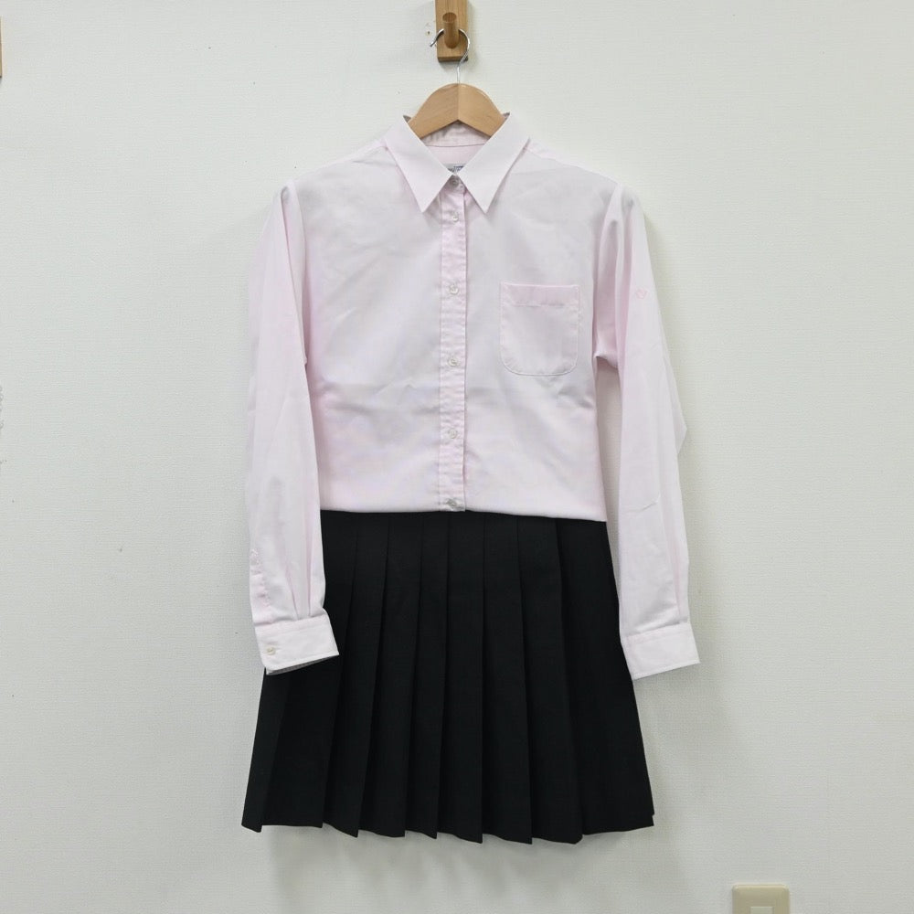 【中古】兵庫県 兵庫大学附属須磨ノ浦高等学校 女子制服 6点（ブレザー・シャツ・ニット・スカート）sf010923