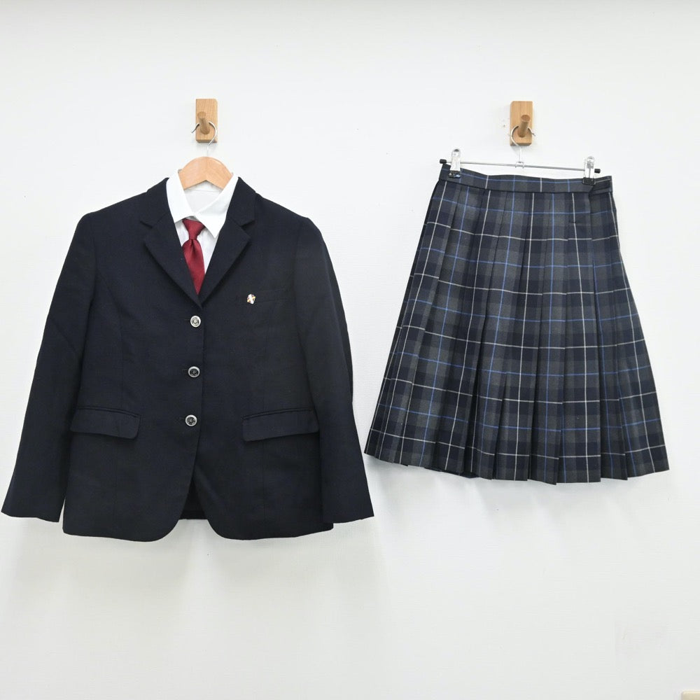 【中古】大阪府 昇陽高等学校 女子制服 5点（ブレザー・シャツ・スカート）sf010938